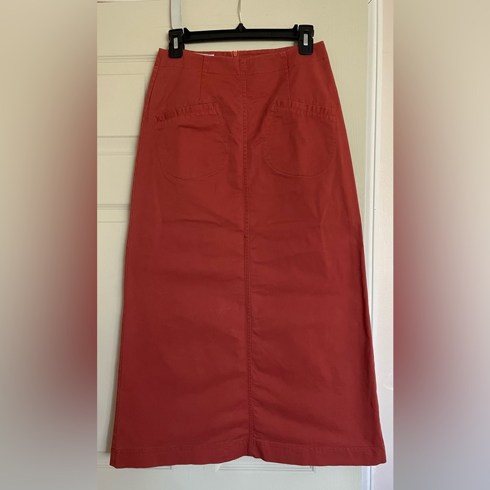 A-Line New Creation Rust-Colored Skirt - image 1